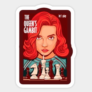 Let's Play - The Queen's Gambit Sticker